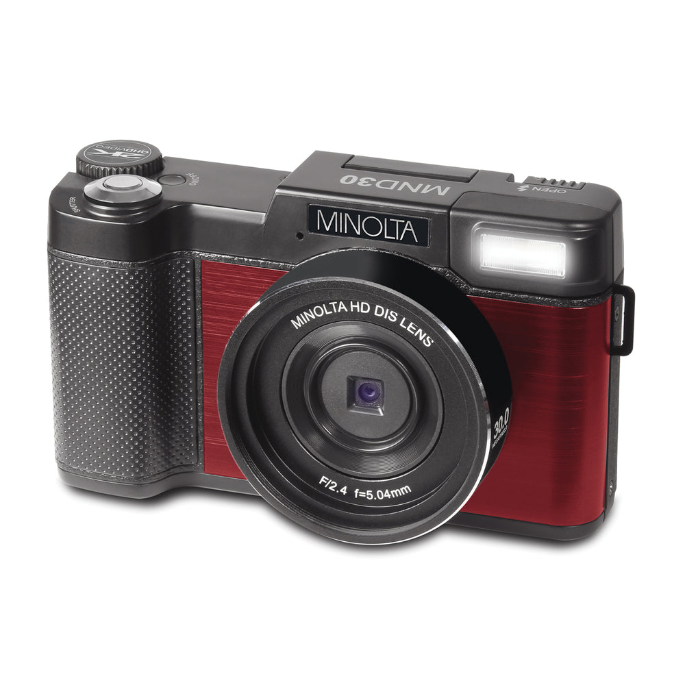Minolta MND30-R 30 MP Digital Camera - Red