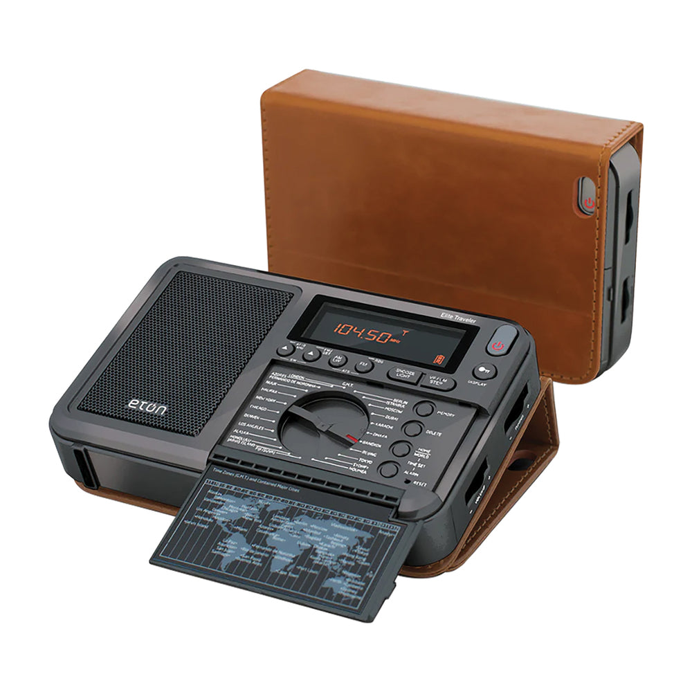Eton NELITETRAVELLER Traveler Radio - Portable AM/FM/SW Radio with Built-in Solar Panel Image 1