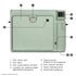 Fujifilm 16824147 Wide 400 Instant Film Camera Green
