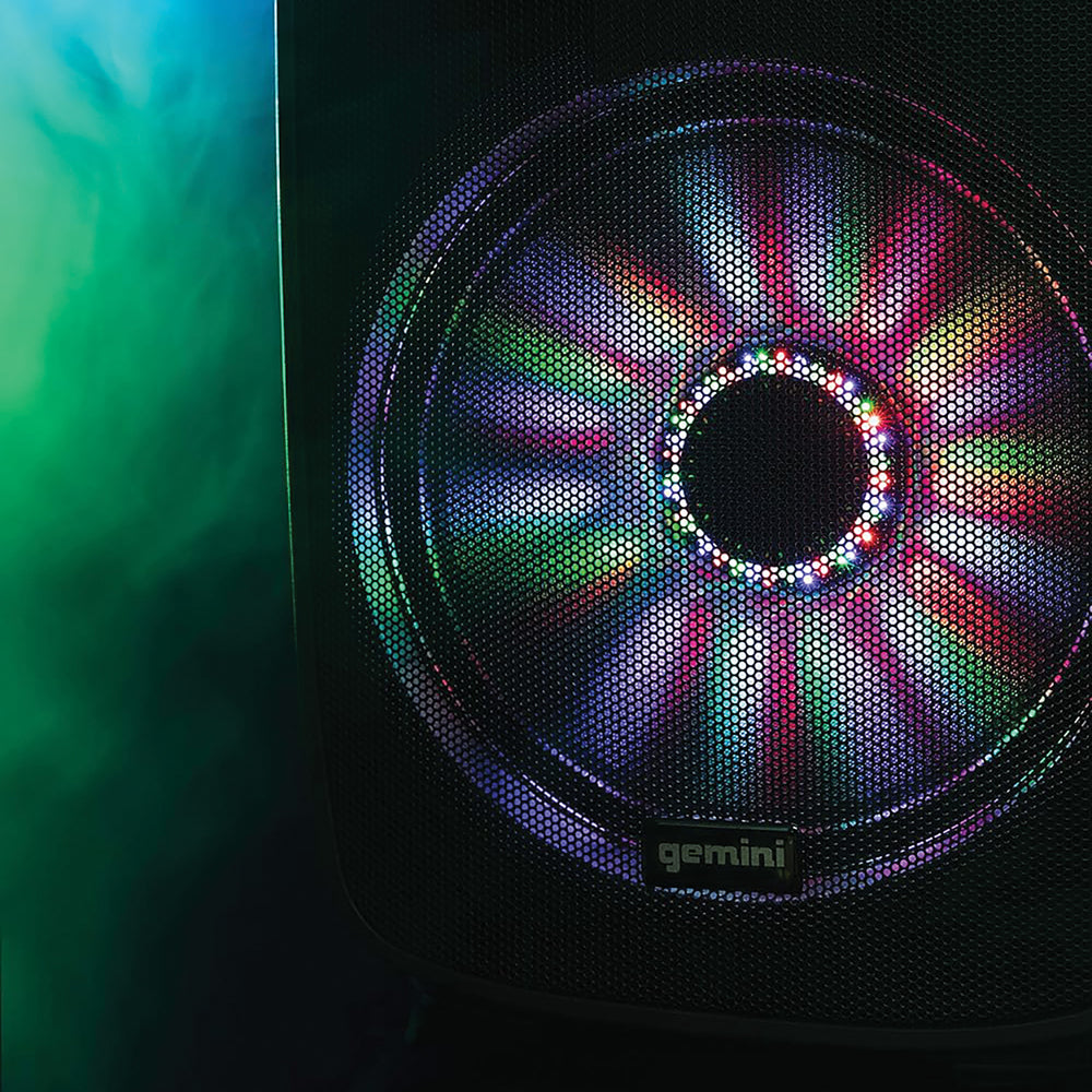 Gemini AS-215BLU-LT Dual 15" Bluetooth Powered Speaker