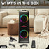 Gemini GHK-2800 Bluetooth Speaker System with Party LED Lights