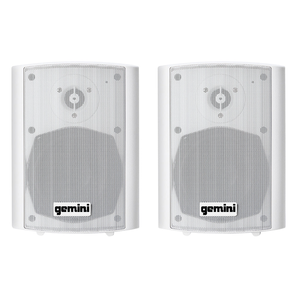 Gemini GHSI-W650BT-PR-WHT Outdoor Bluetooth Speaker Set with Remote (White)