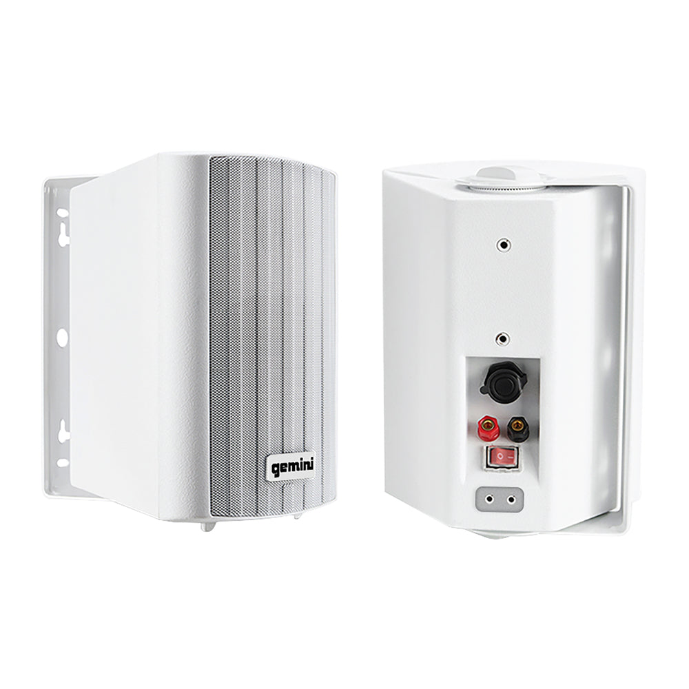 Gemini GHSI-W650BT-PR-WHT Outdoor Bluetooth Speaker Set with Remote (White)