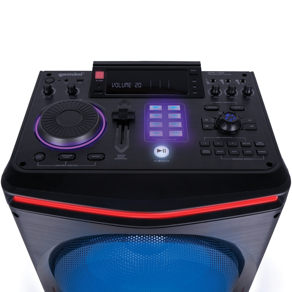 Gemini GPK-1200 Bluetooth Karaoke Party Speaker Image 1