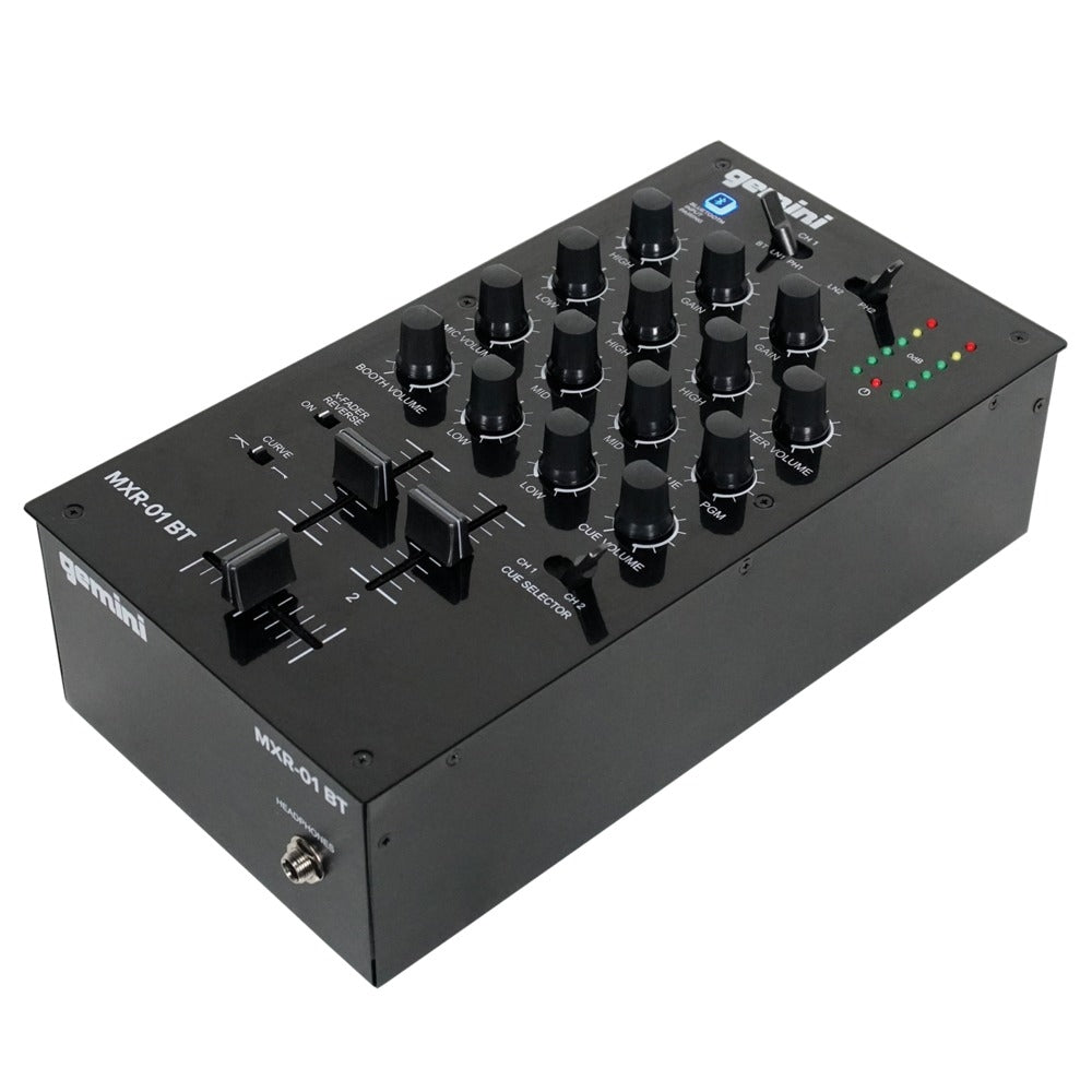 Gemini MXR-01BT 2-Ch DJ Mixer with Bluetooth Input Image 1