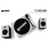 Gemini TT-900BW Vinyl Record Player with Bluetooth and Dual Stereo Speakers