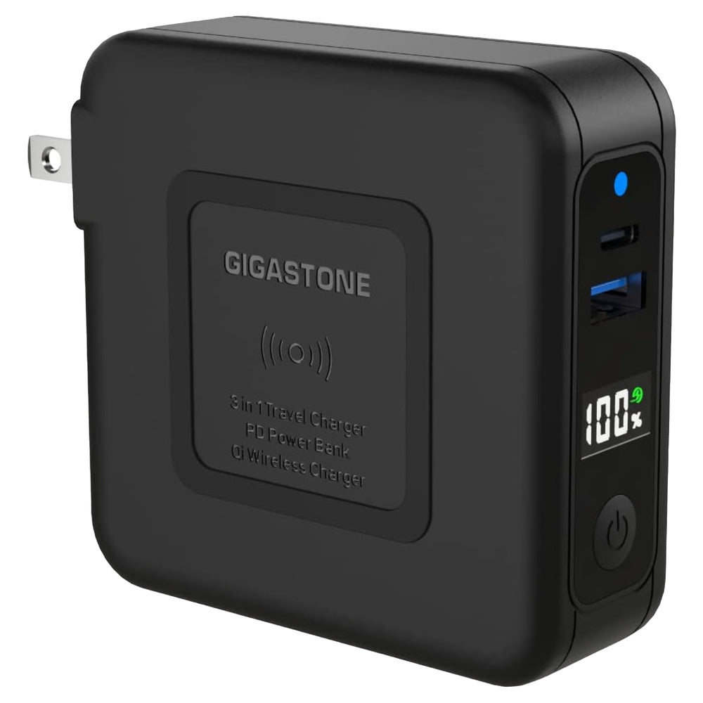 Gigastone GS-QP-10200B-R Wireless Travel Charger & Power Bank Image 1