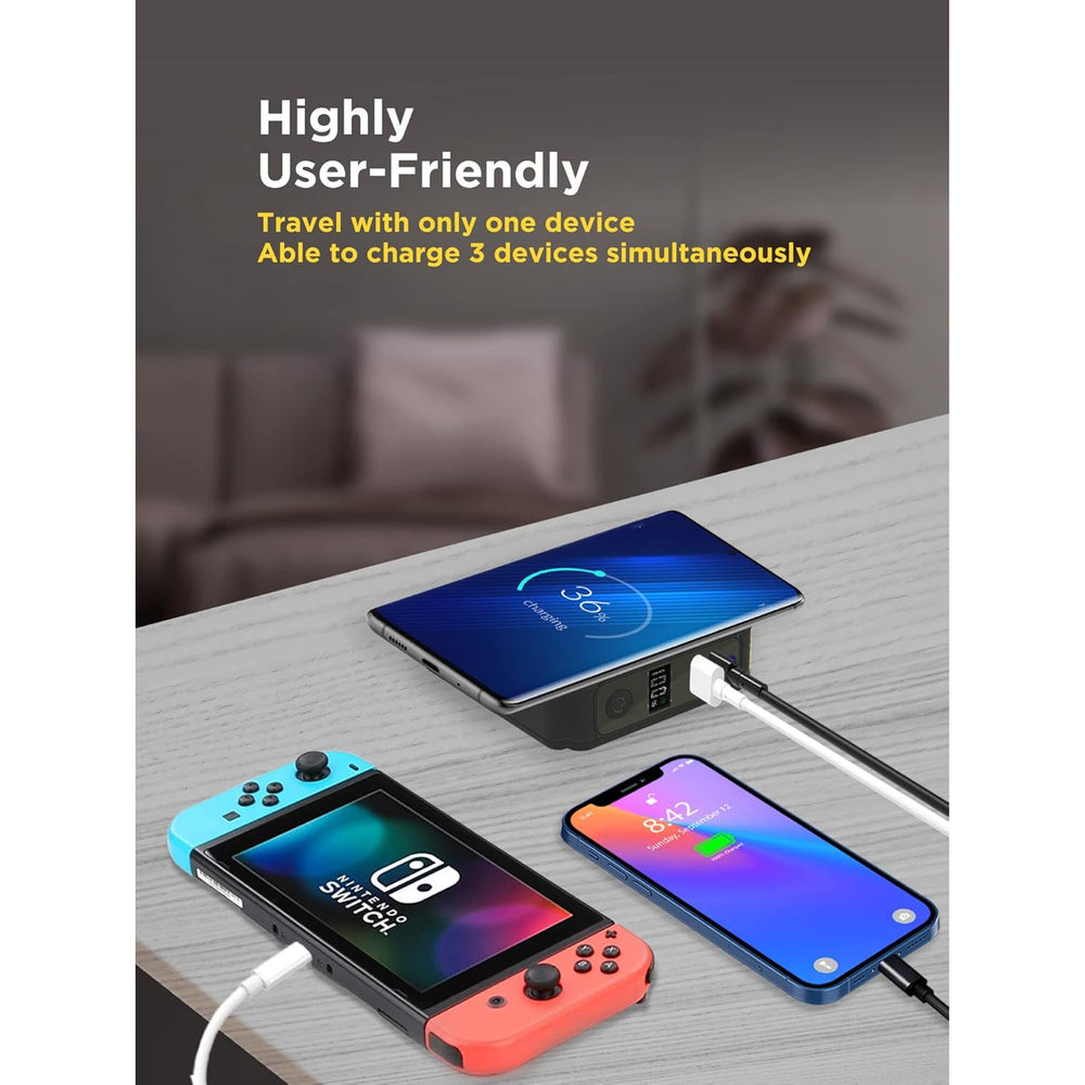 Gigastone GS-QP-10200B-R Wireless Travel Charger & Power Bank