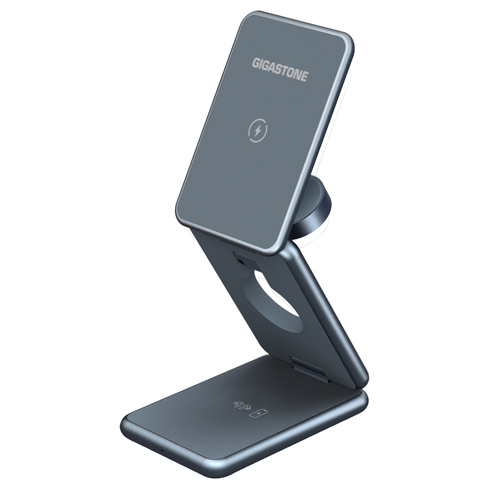 Gigastone GS-WP-9330G-1-R Wireless Charging Station with Magnetic Alignment Image 1