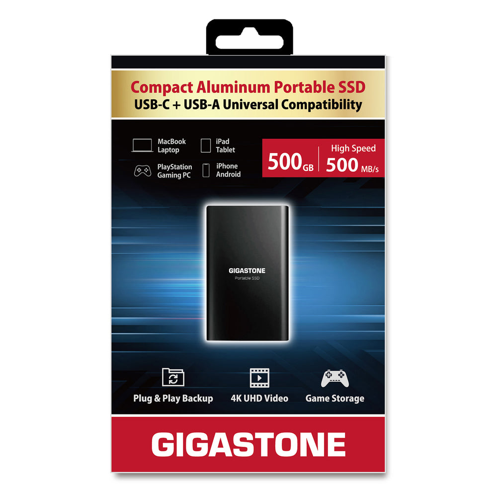 Gigastone GS-SSD-P500-500GB-R External SSD 500GB USB 3.2C Image 1