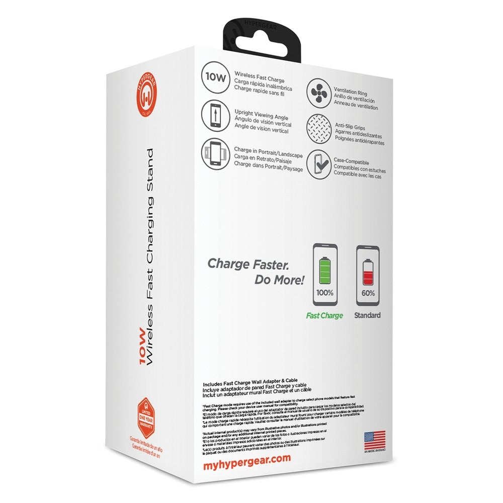 Hypergear 14519 10W Wireless Charging Stand with Dual-Coil Transmitter Image 1