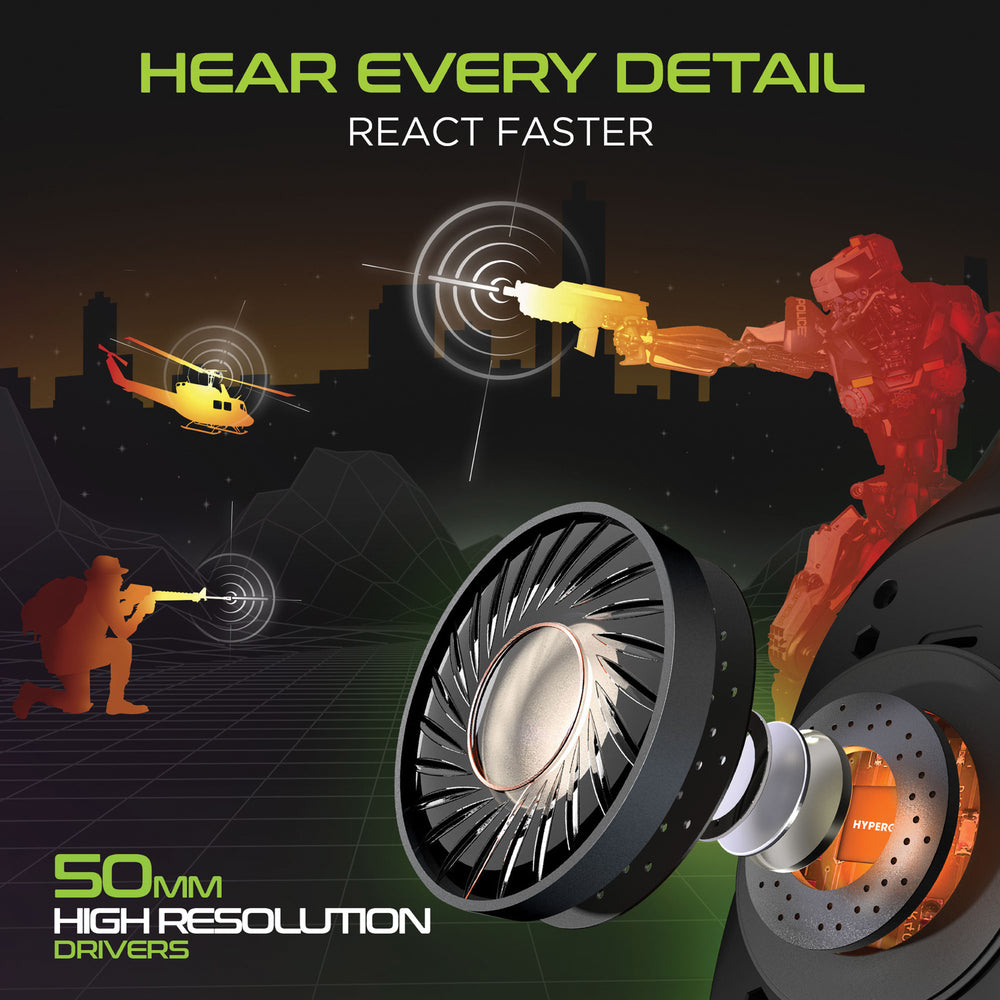 Hypergear 15596 SoundRecon RGB LED Gaming Headset with 3D Audio Immersion Image 1