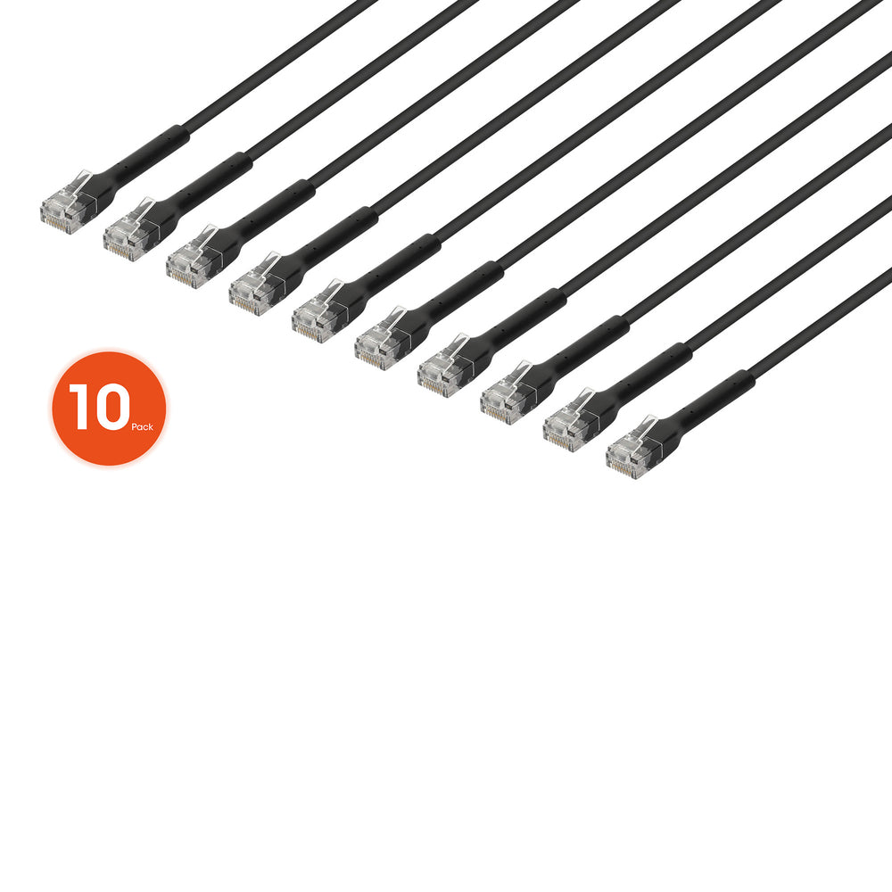 Intellinet 745192 Cat6 U/UTP Network Patch Cable 5 Ft. Black