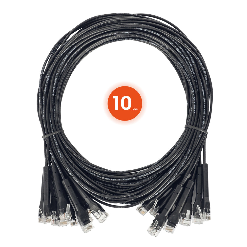 Intellinet 745192 Cat6 U/UTP Network Patch Cable 5 Ft. Black