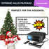 Karaoke USA KPROJ720013M Mini Bluetooth Projector Set with Screen and Microphone