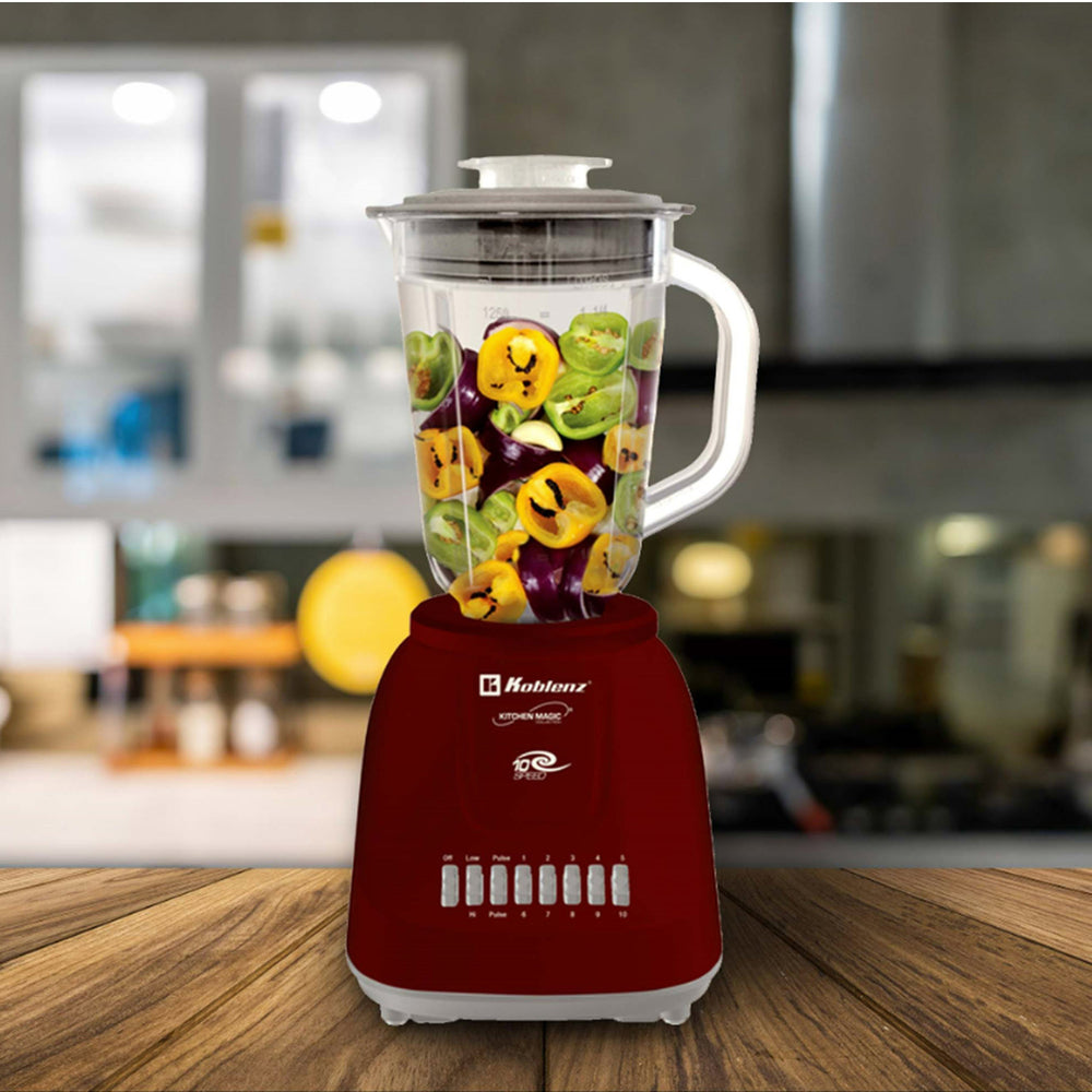 Koblenz LKM-5510 PR Blender 500W 10Spd 42Oz Plastic Red