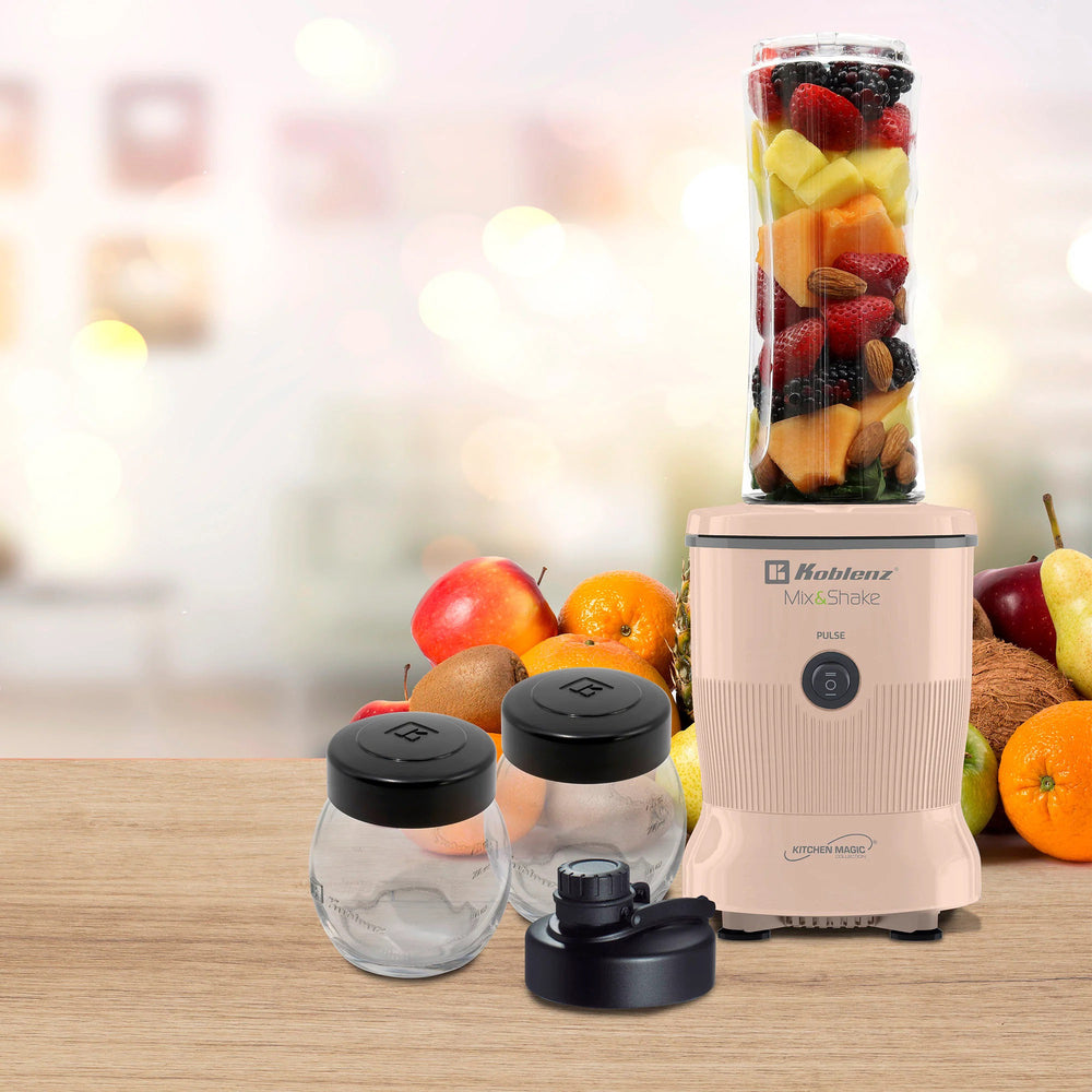Koblenz MSKM-600 2PS Personal Mix and Shake Blender Kit (Salmon) Image 1