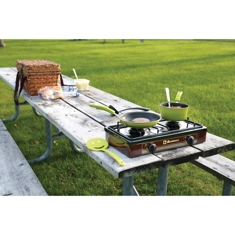 Koblenz PFK-200 2-Burner Outdoor Stove with Porcelain Top Cover
