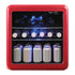 Magic Chef MCBC17CHR Beverage Cooler with LED Light, Red