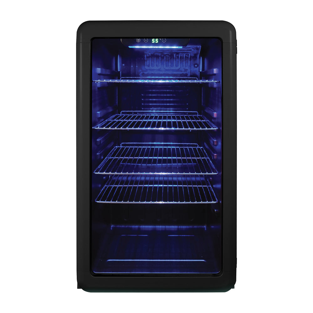 Magic Chef MCBC34CHB Beverage Cooler with 3.4 Cuft Capacity and LED Light