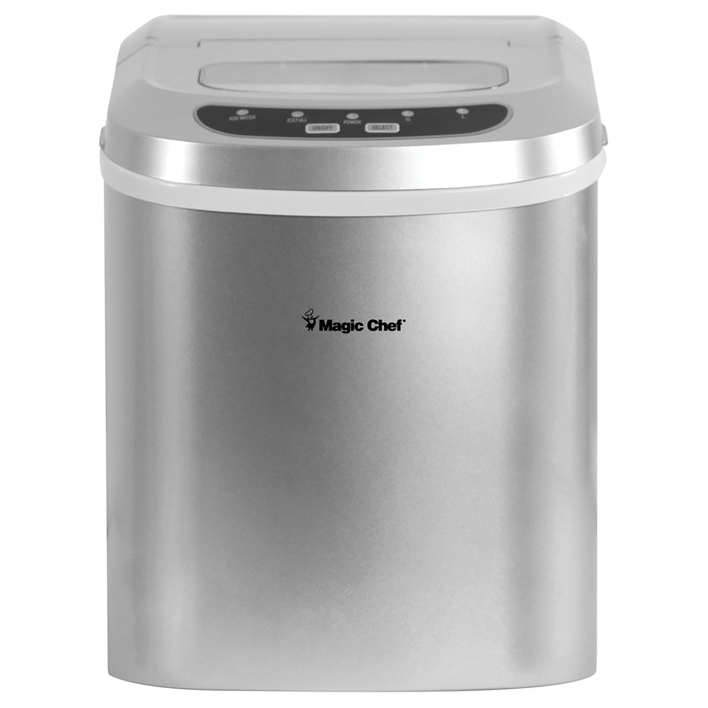 Magicchef Mcim22Sv Ice Maker 27 Lbs/Day Portable Silver