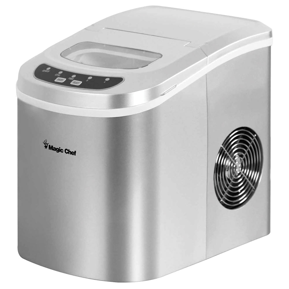 Magicchef Mcim22Sv Ice Maker 27 Lbs/Day Portable Silver
