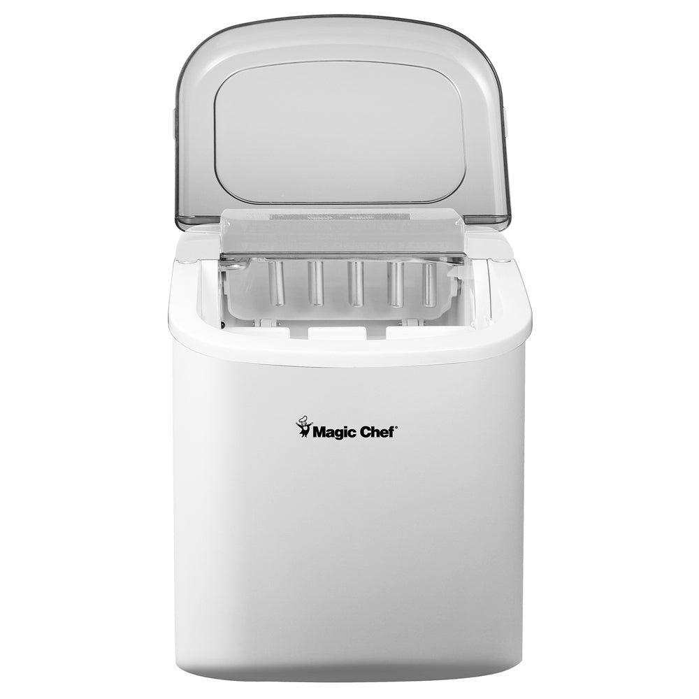 Magic Chef MCIM27W Portable Ice Maker - 27lb Capacity - White