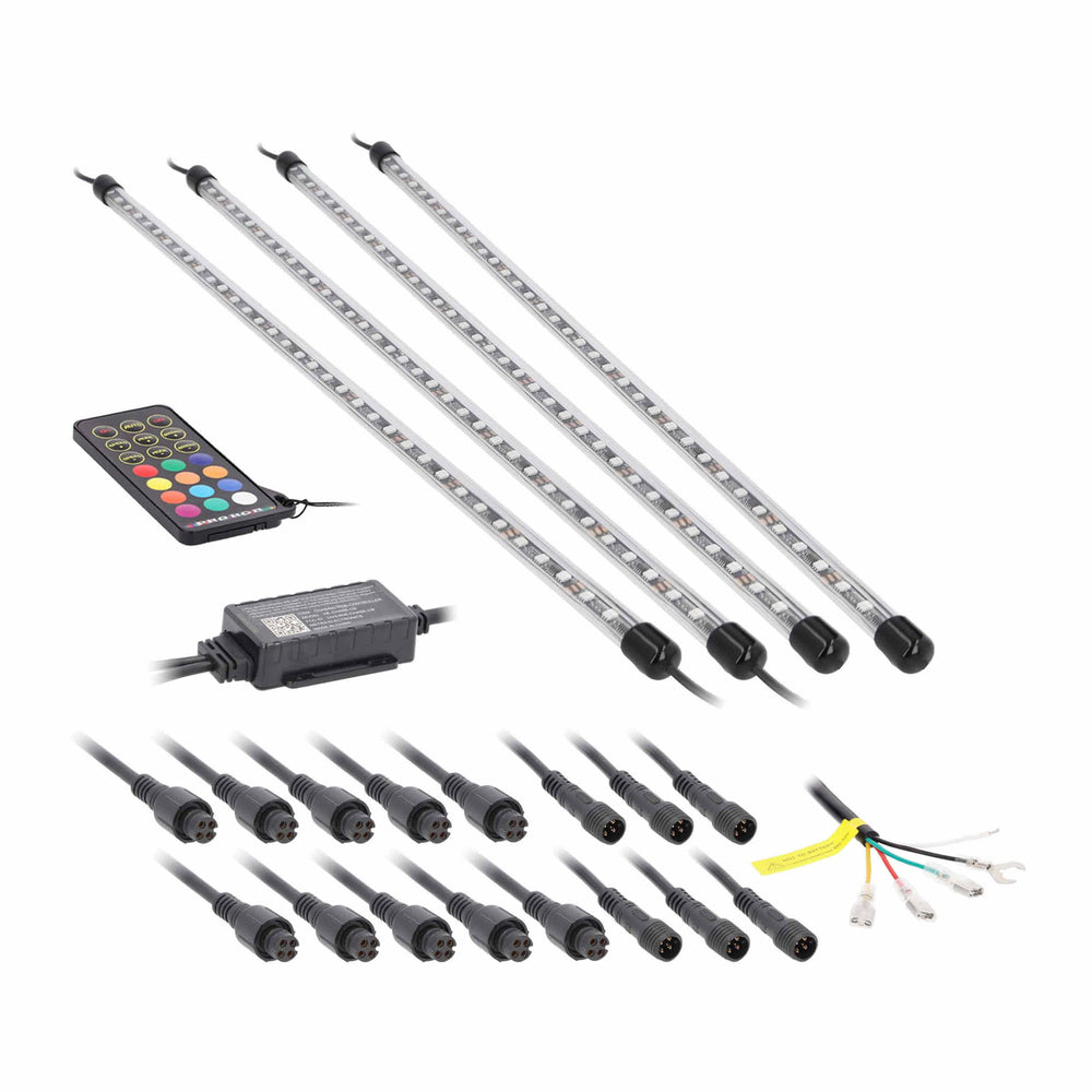 Metra HECHASEBED Truck Bed Lighting Kit Tubes with RF Remote Control Image 1