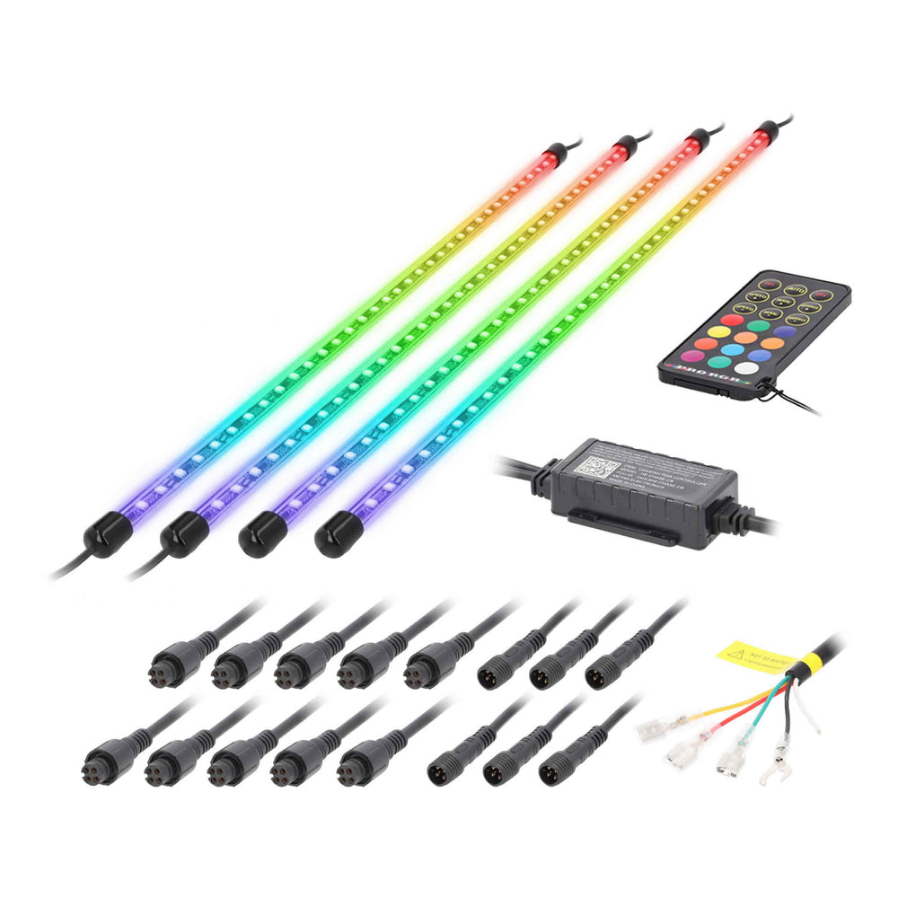 Metra HECHASEBED Truck Bed Lighting Kit Tubes with RF Remote Control