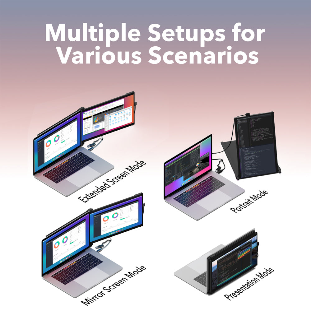 Mobile Pixels 101-1014P01 Nexus 14In Portable Monitor with USB-C, USB-A, HDMI