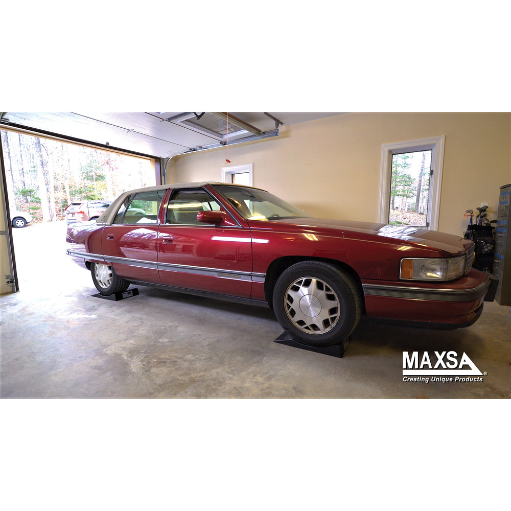 Maxsa 37353 Tire Ramps 4Pk for Flat-Free Parking