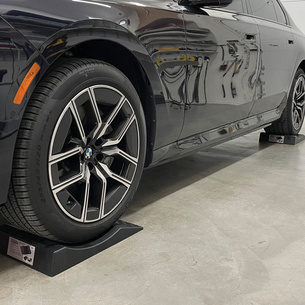 Maxsa 37353 Tire Ramps 4Pk for Flat-Free Parking
