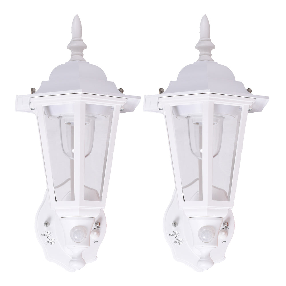Maxsa 49719-2Pack Motion-Activated LED Wall Sconce, 2-Pack (White) Image 1