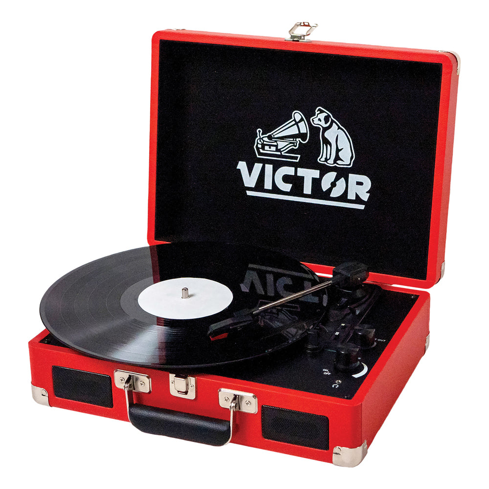 Victor VSRP-800-RD Metro Bluetooth Turntable Red Image 1
