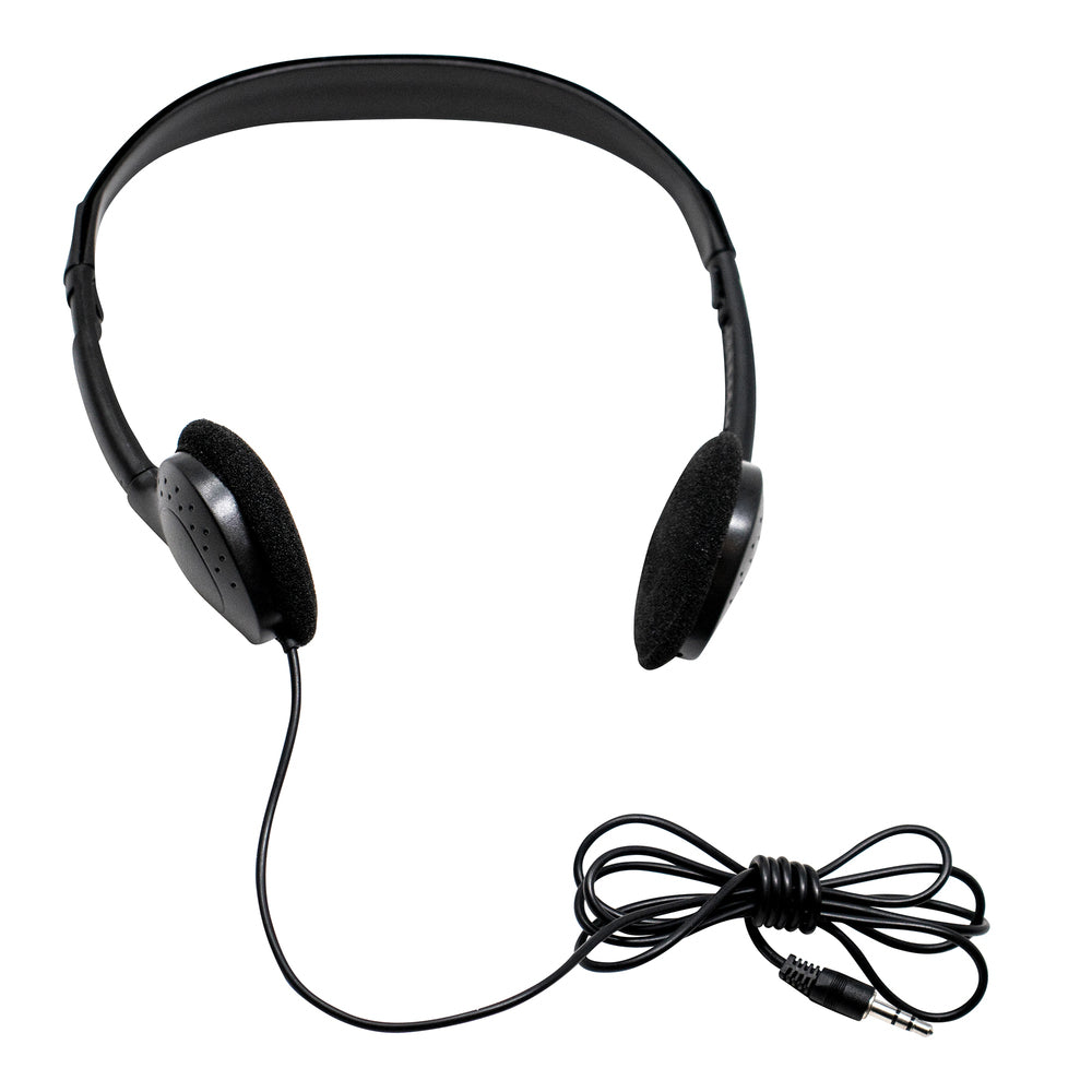 Digital Energy DEFT-1738 On-Ear Headphones 20Pk Black Ultra-Lightweight Image 1