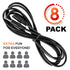 Teachers Choice TCFT-1751 Game Buzzer Extension Cables (8-Pack, 15Ft)