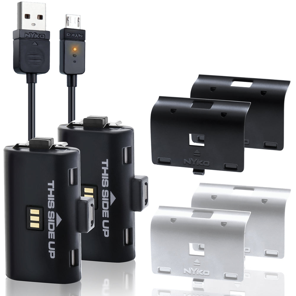 Nyko 86103 Xbox One Power Kit Plus - Rechargeable Batteries & 9ft USB Charging Cable
