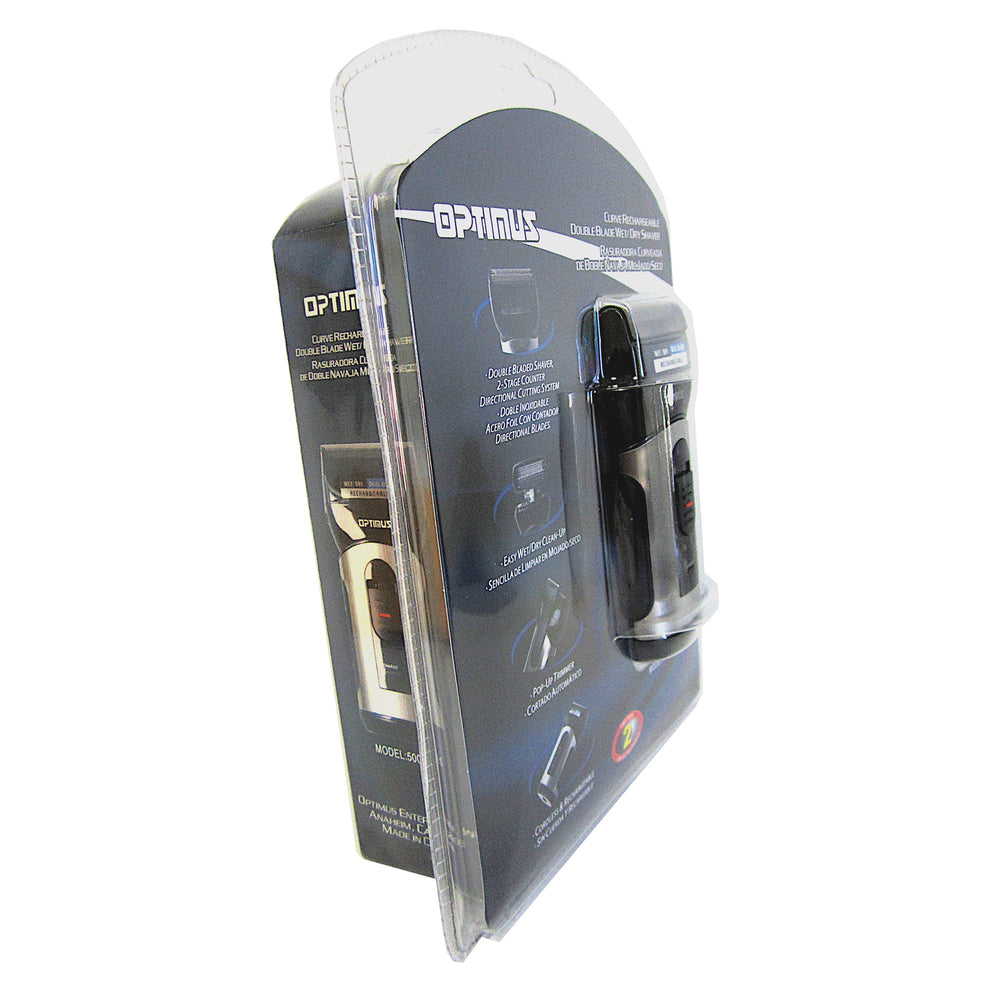 Optimus 50040S Curve Rechargeable Double Blade Wet / Dry Men'S Shaver