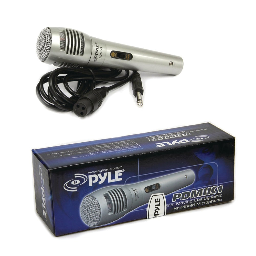 Pyle PDMIK1 Moving Coil Dynamic Handheld Microphone - Stage Performance Mic