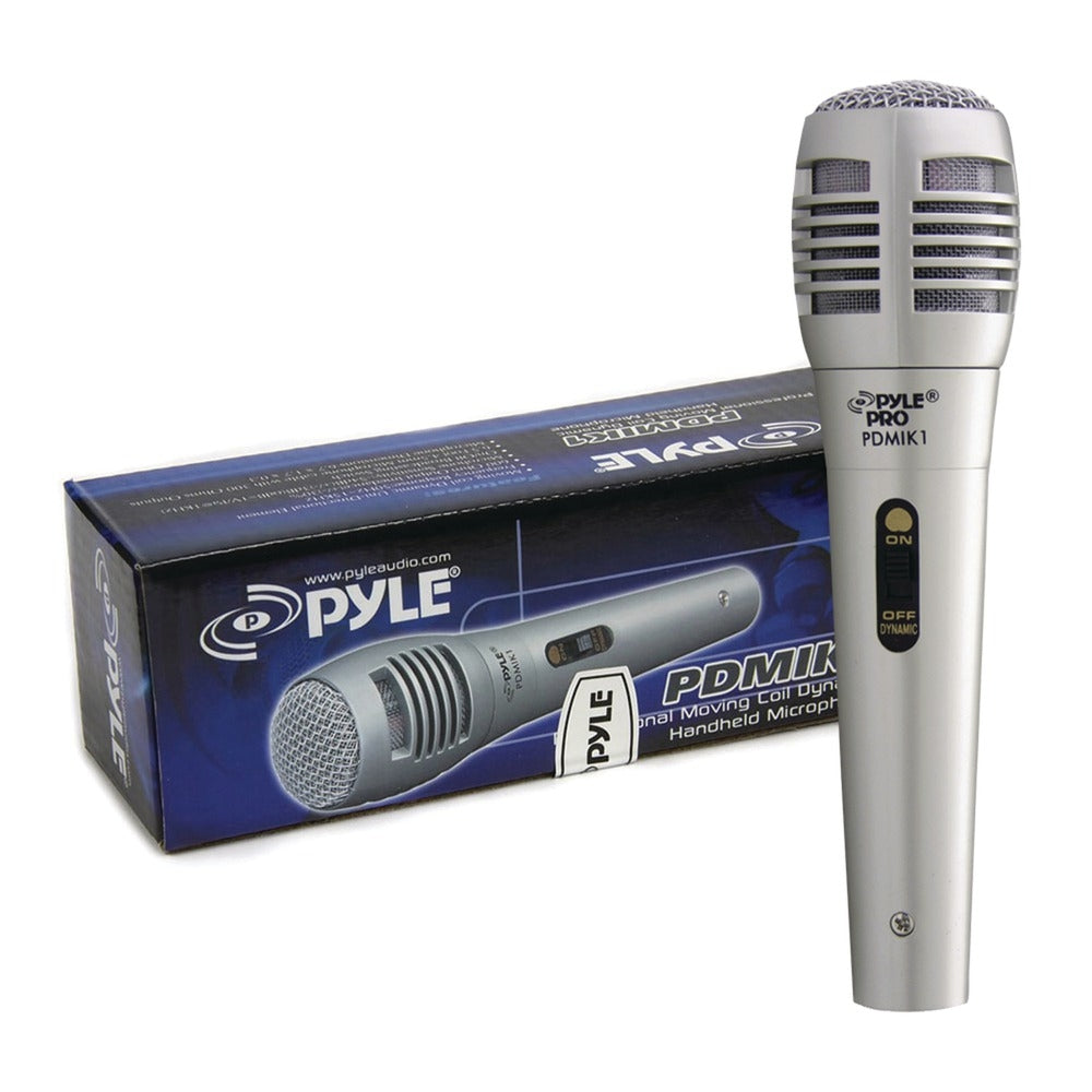 Pyle PDMIK1 Moving Coil Dynamic Handheld Microphone - Stage Performance Mic