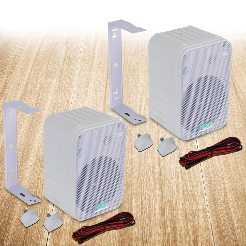 Pyle PDWR50W Outdoor Pro Speakers 6.5" White Pair