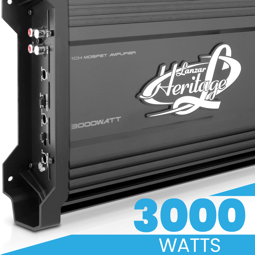 Lanzar HTG157 Monoblock Amplifier 3000W Max Power