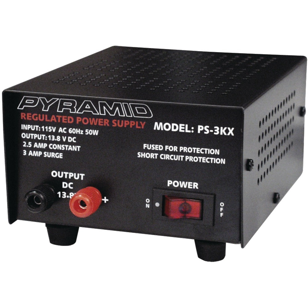 Pyramid PS3Kx 3 Amp Power Supply - 13.8V Linear Regulated Design Image 1