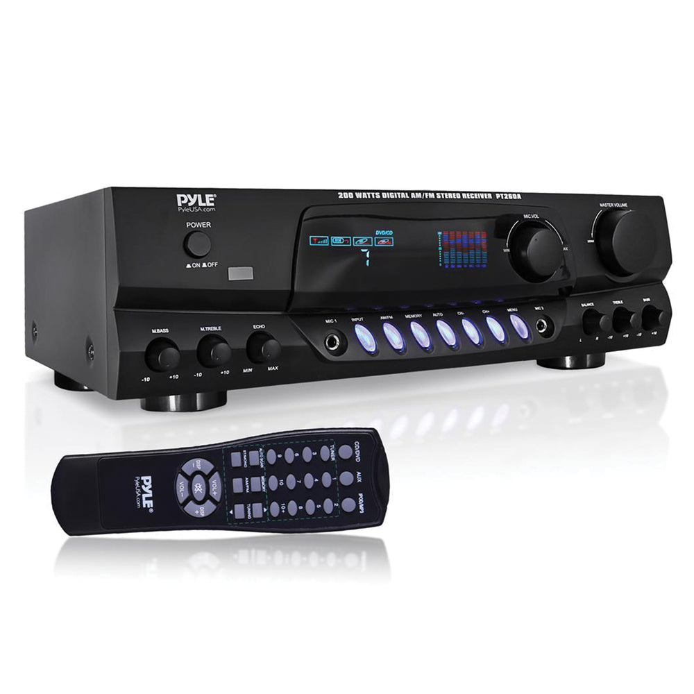 Pyle PT260A 200W Digital AM/FM Stereo Receiver