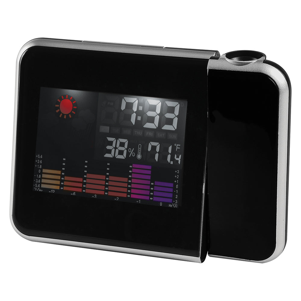 RCA RCPJ100A1 Alarm Clock Projector with Color Display Image 1