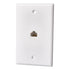 Rca TPH562RV Cat5E/6 Wall Plate Single RJ45 Keystone Jack White Image 1