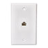 Rca TPH562RV Cat5E/6 Wall Plate Single RJ45 Keystone Jack White