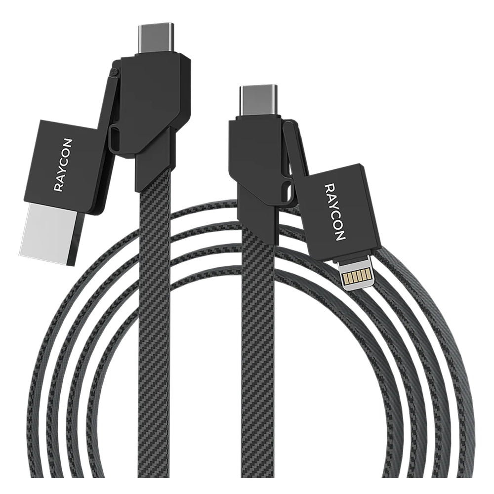Raycon Racflx720-24E-Bla 6Ft 6In1 Magic Flex Cable - 100W Fast Charging Image 1