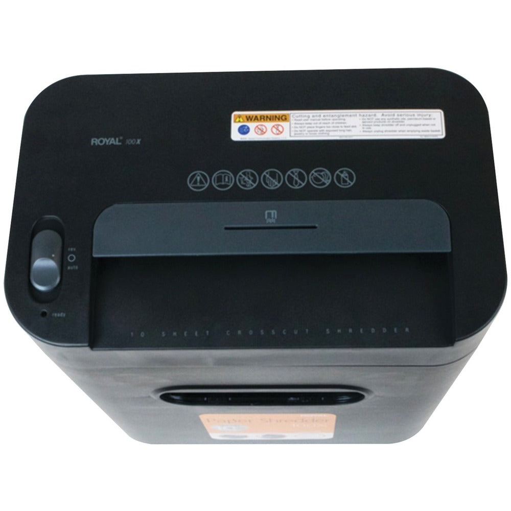 Adler Royal 29171Y 100X Cross Cut Shredder - Staples & Credit Cards - 10 Sheet Capacity