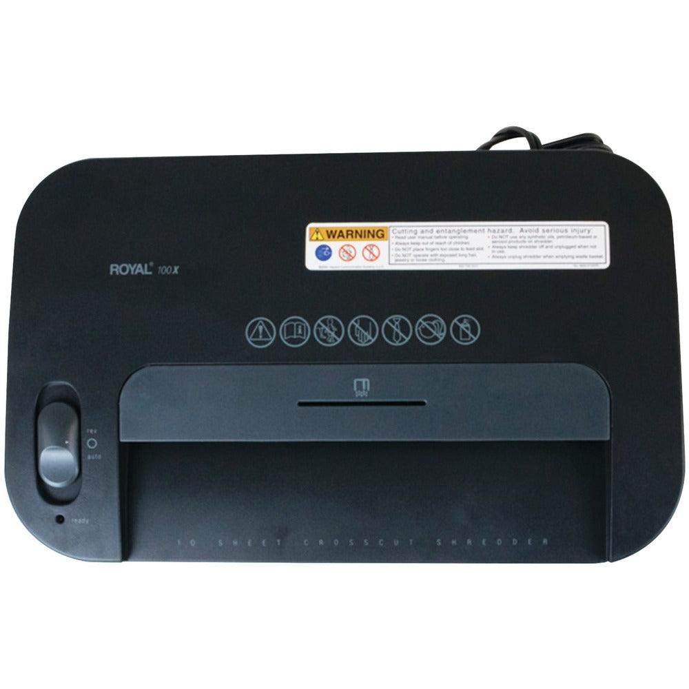 Adler Royal 29171Y 100X Cross Cut Shredder - Staples & Credit Cards - 10 Sheet Capacity